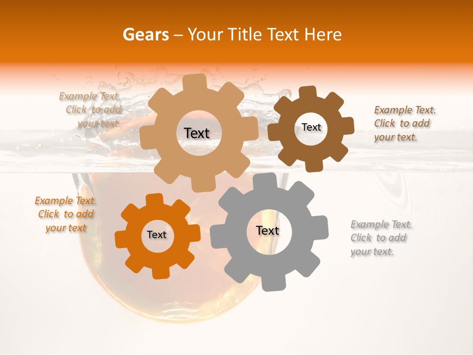 Fruits In Water PowerPoint Template