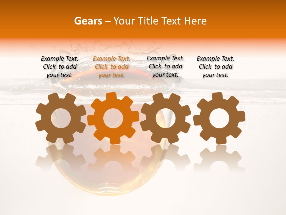 Fruits In Water PowerPoint Template