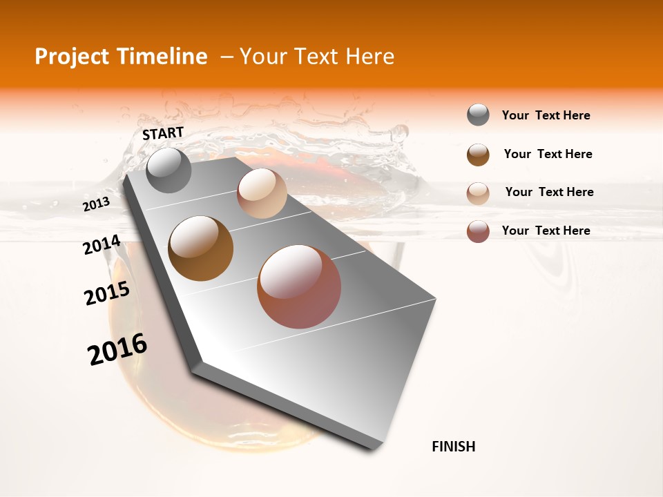 Fruits In Water PowerPoint Template