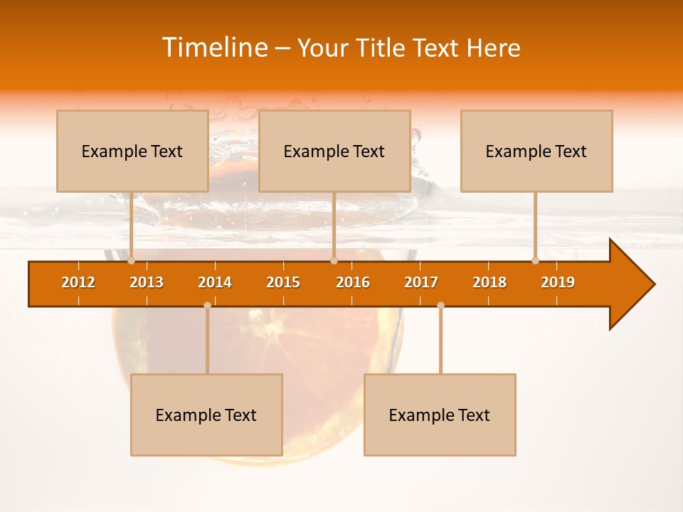 Fruits In Water PowerPoint Template