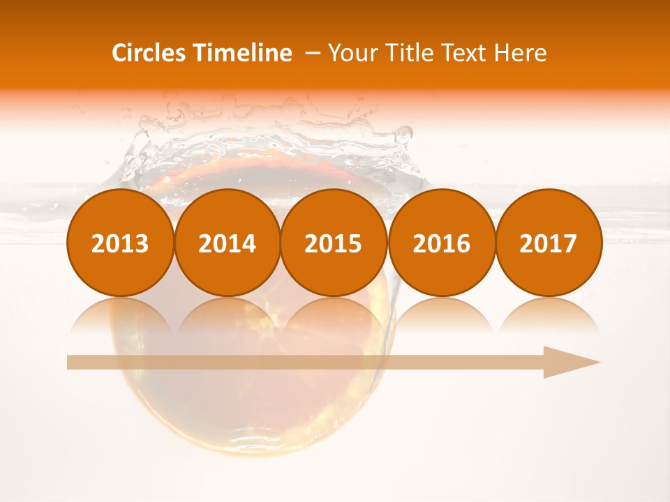 Fruits In Water PowerPoint Template