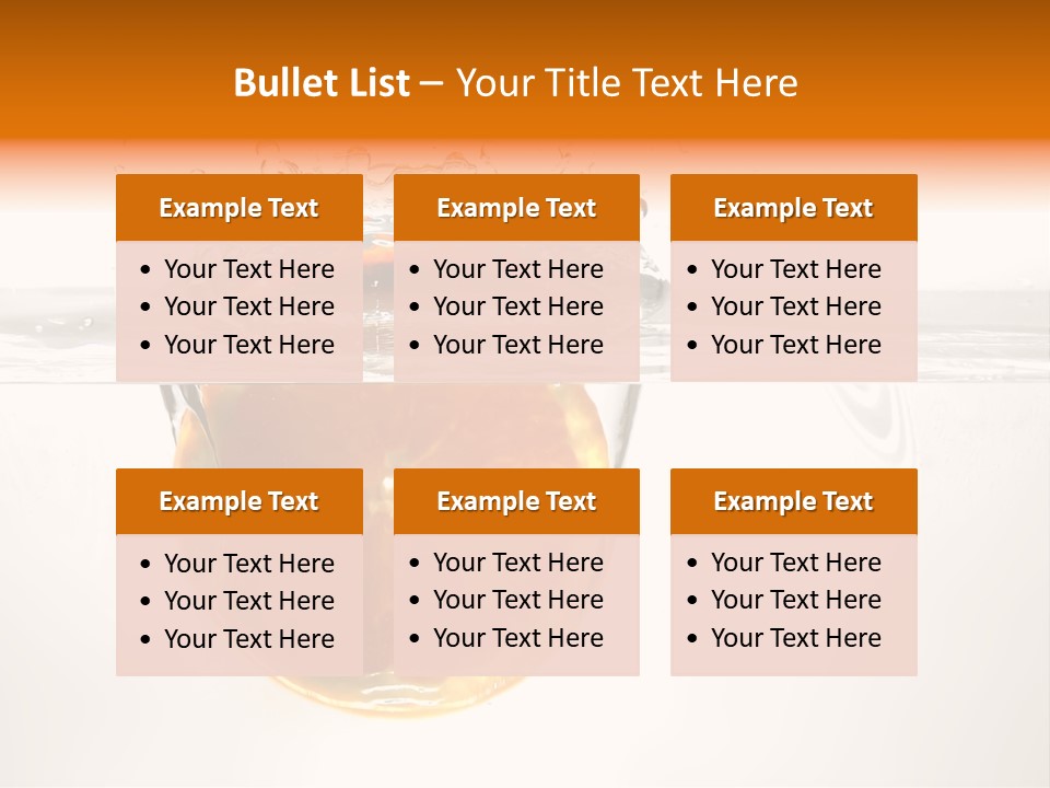 Fruits In Water PowerPoint Template