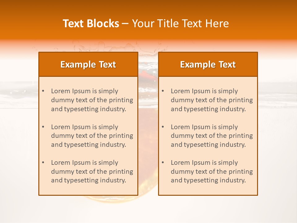 Fruits In Water PowerPoint Template