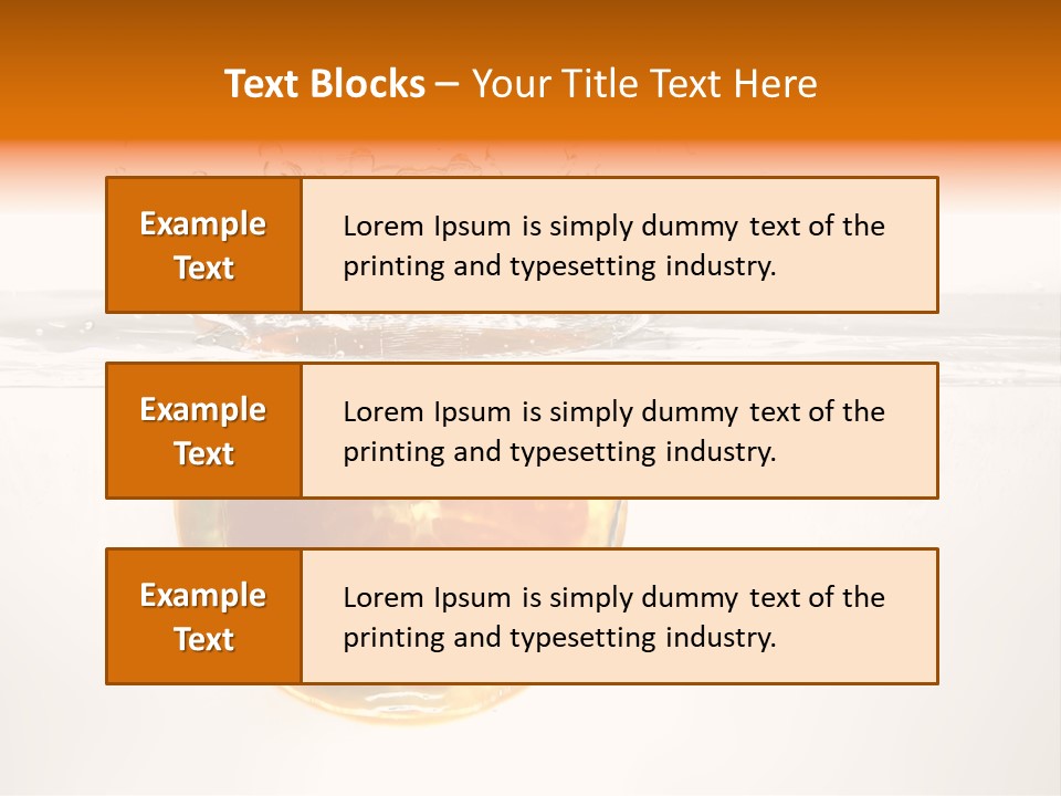Fruits In Water PowerPoint Template