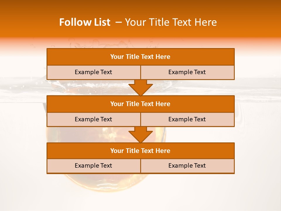 Fruits In Water PowerPoint Template