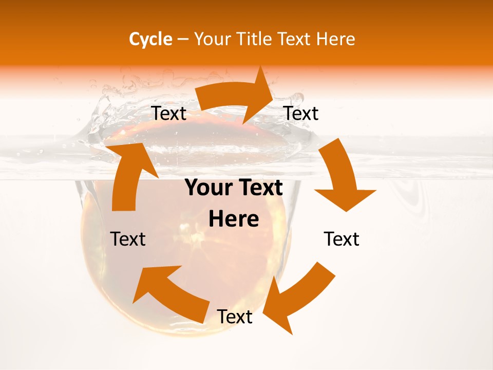 Fruits In Water PowerPoint Template