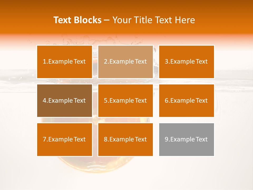 Fruits In Water PowerPoint Template