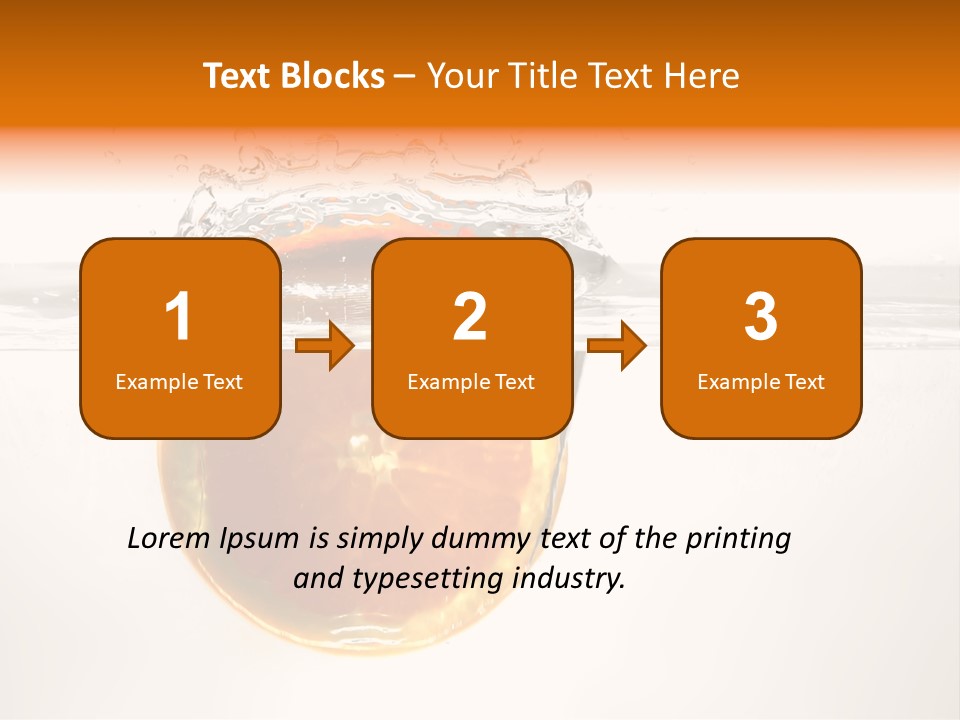 Fruits In Water PowerPoint Template