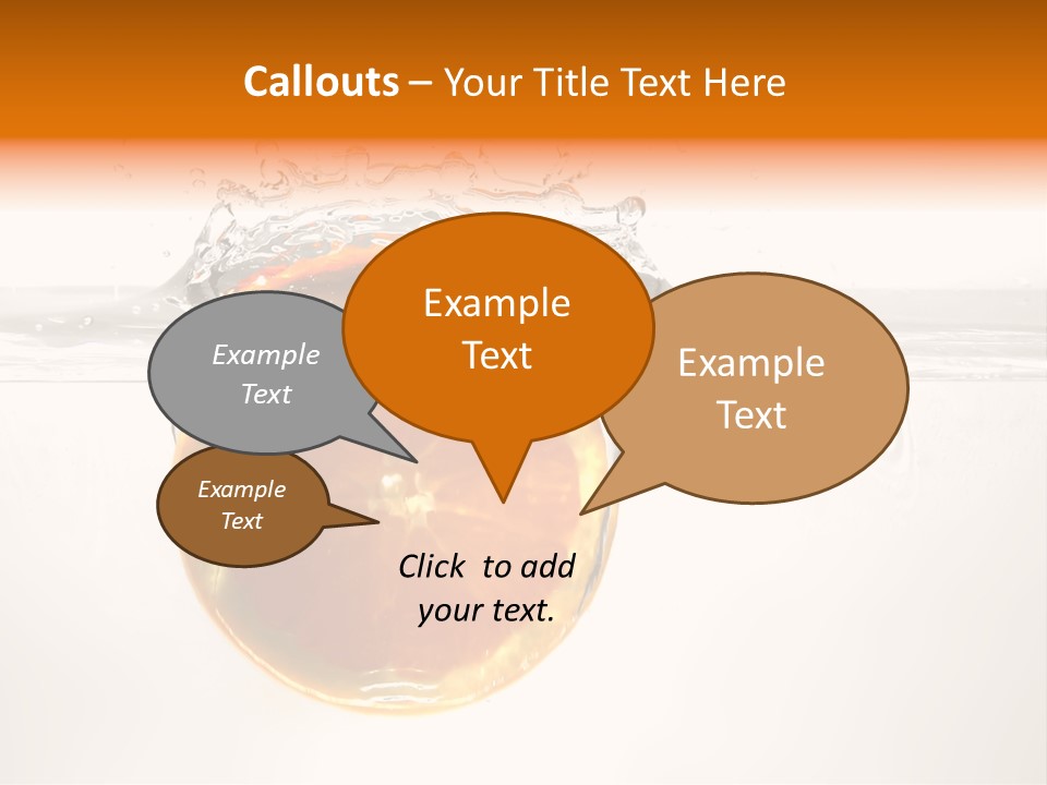 Fruits In Water PowerPoint Template