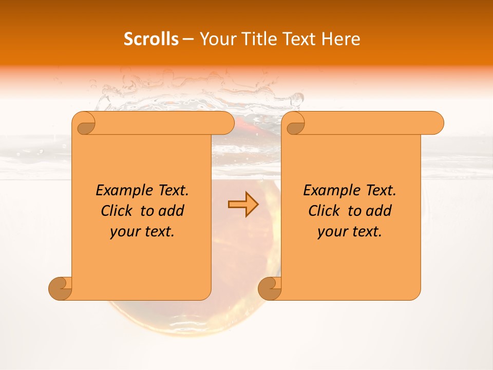 Fruits In Water PowerPoint Template