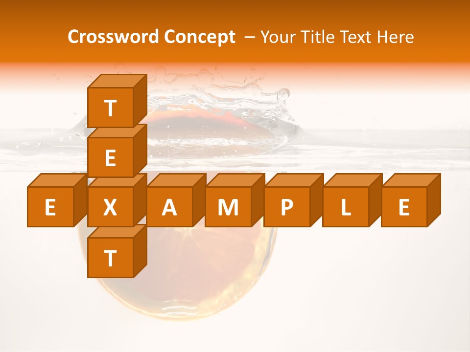 Fruits In Water PowerPoint Template