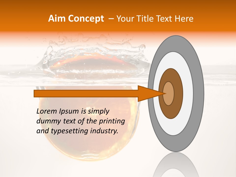 Fruits In Water PowerPoint Template