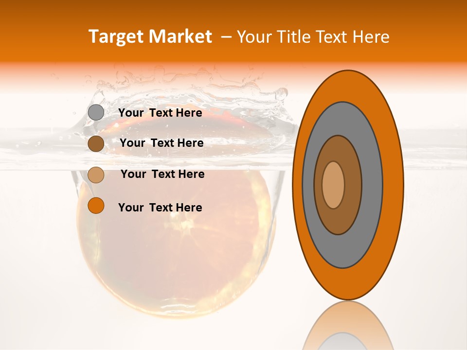 Fruits In Water PowerPoint Template