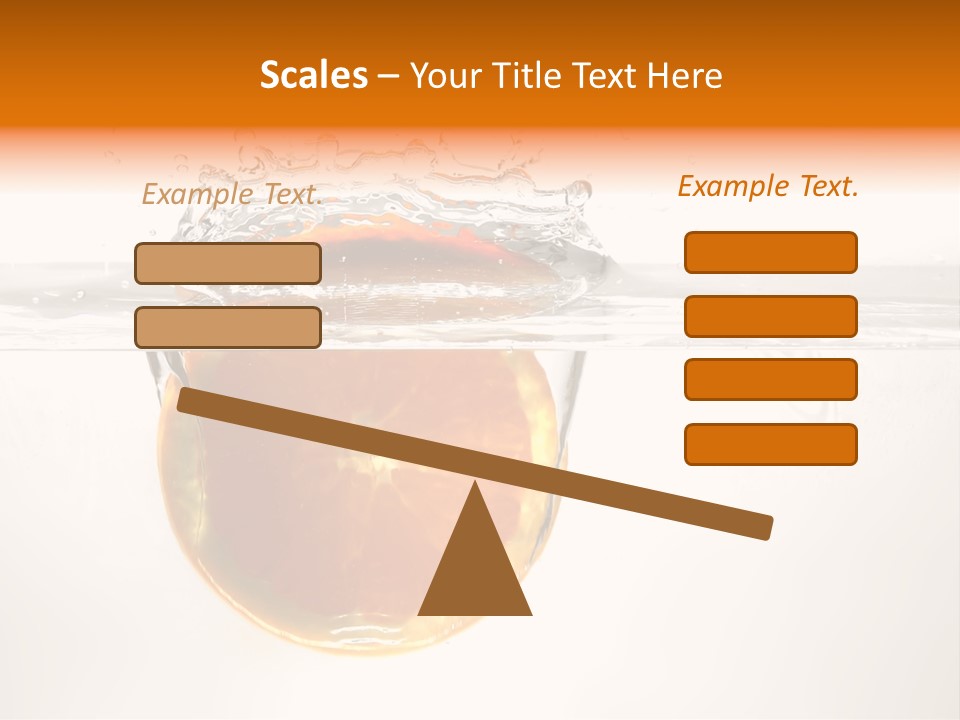 Fruits In Water PowerPoint Template