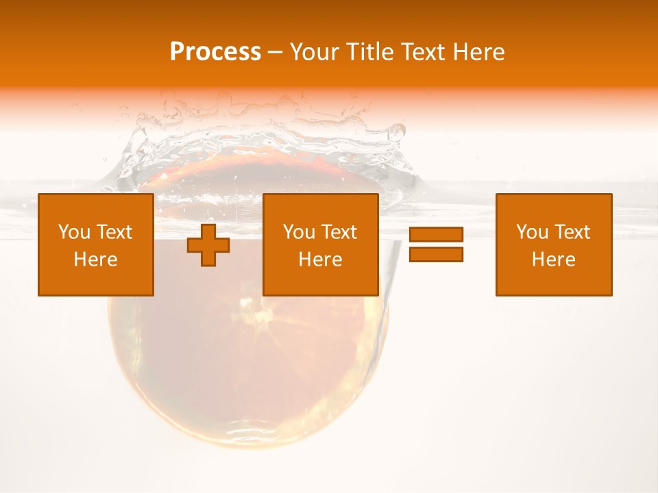Fruits In Water PowerPoint Template