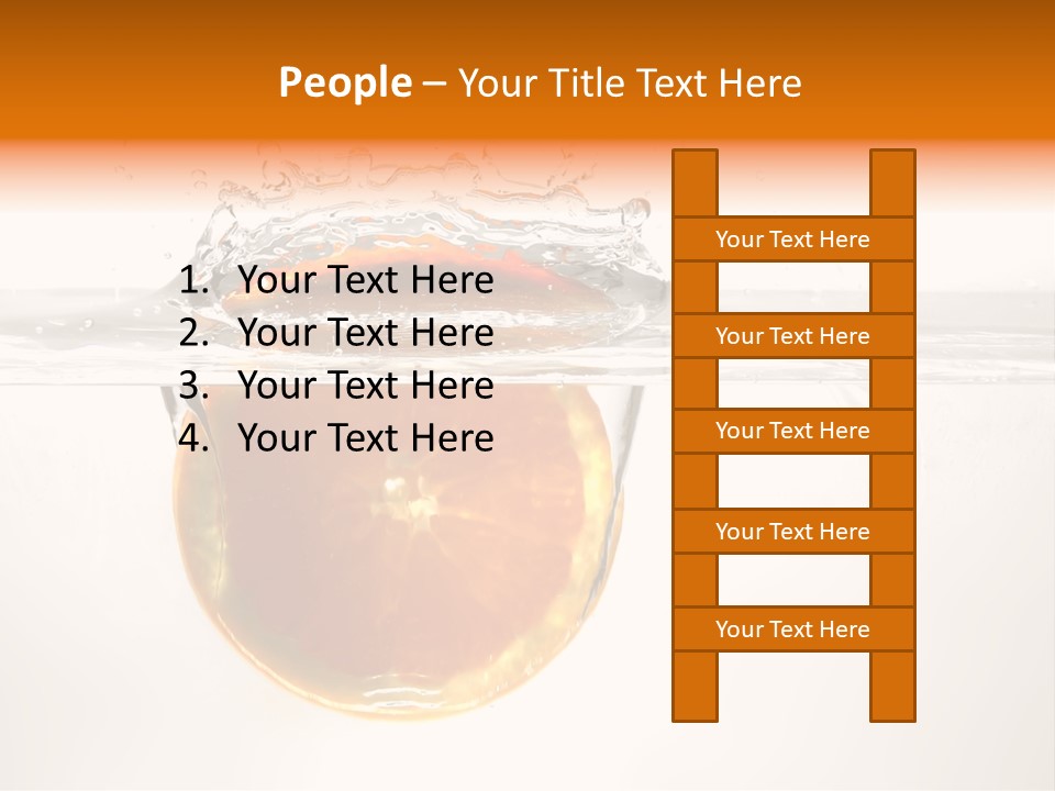 Fruits In Water PowerPoint Template