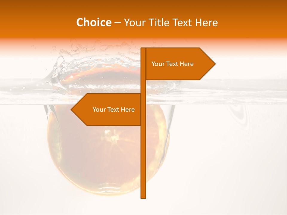 Fruits In Water PowerPoint Template