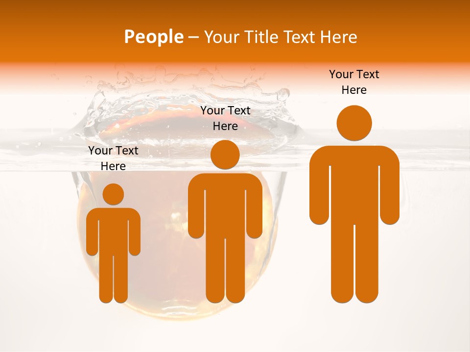 Fruits In Water PowerPoint Template