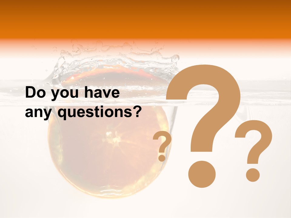 Fruits In Water PowerPoint Template