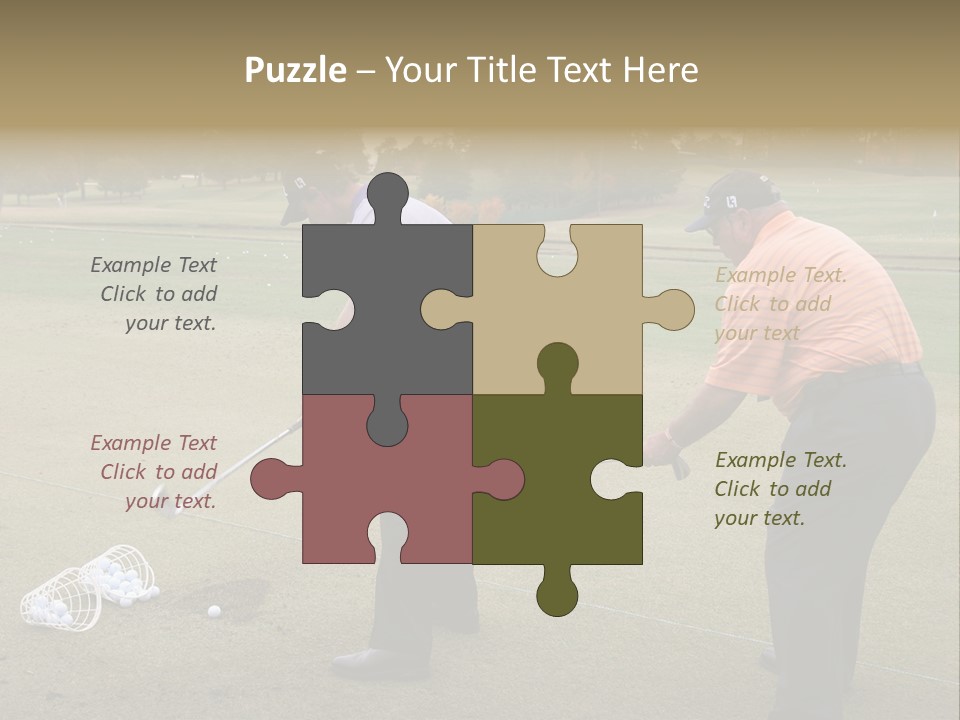 The Tour Championship 2006, Atlanta, East Lake Golf Course, Georgia, Butch Harmon And Adam Scott PowerPoint Template