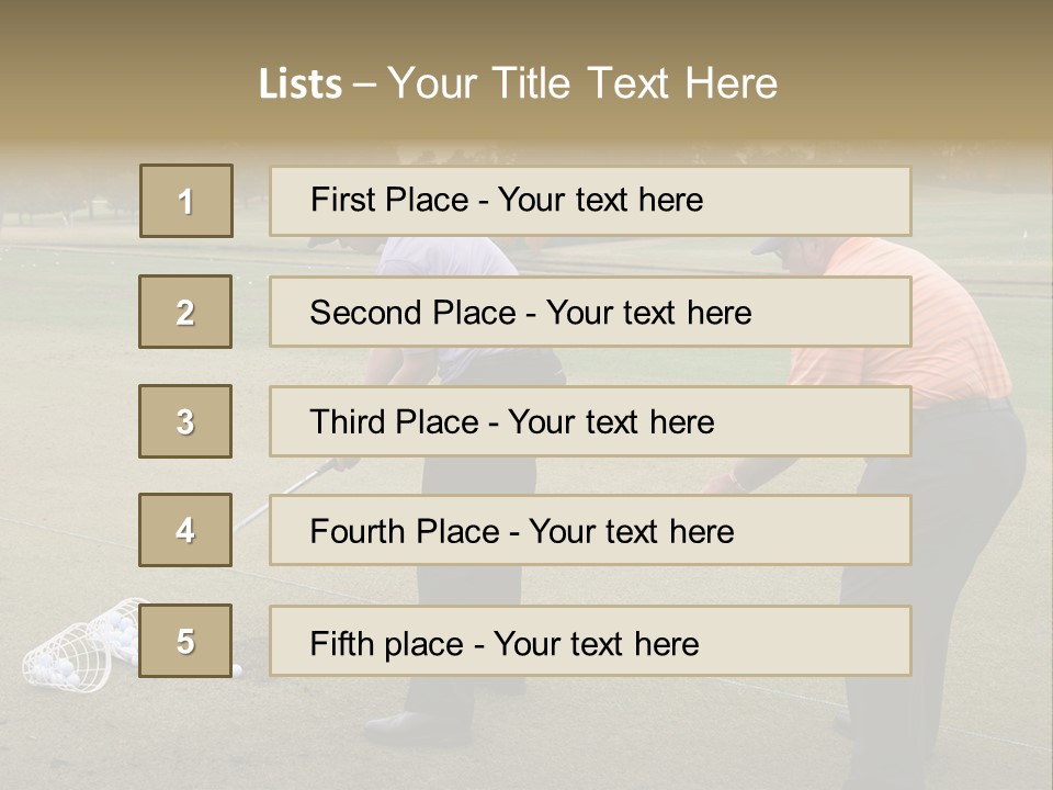 The Tour Championship 2006, Atlanta, East Lake Golf Course, Georgia, Butch Harmon And Adam Scott PowerPoint Template