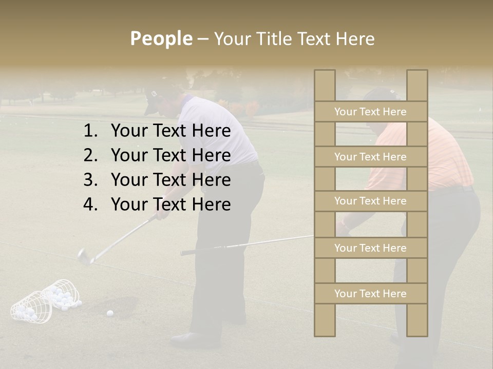 The Tour Championship 2006, Atlanta, East Lake Golf Course, Georgia, Butch Harmon And Adam Scott PowerPoint Template