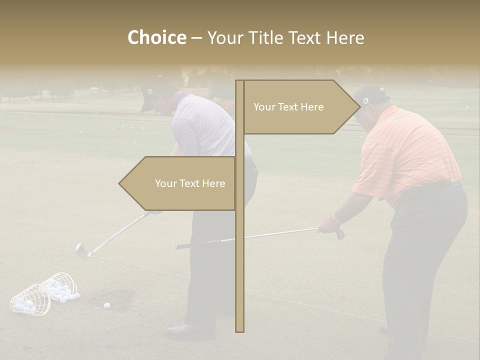 The Tour Championship 2006, Atlanta, East Lake Golf Course, Georgia, Butch Harmon And Adam Scott PowerPoint Template