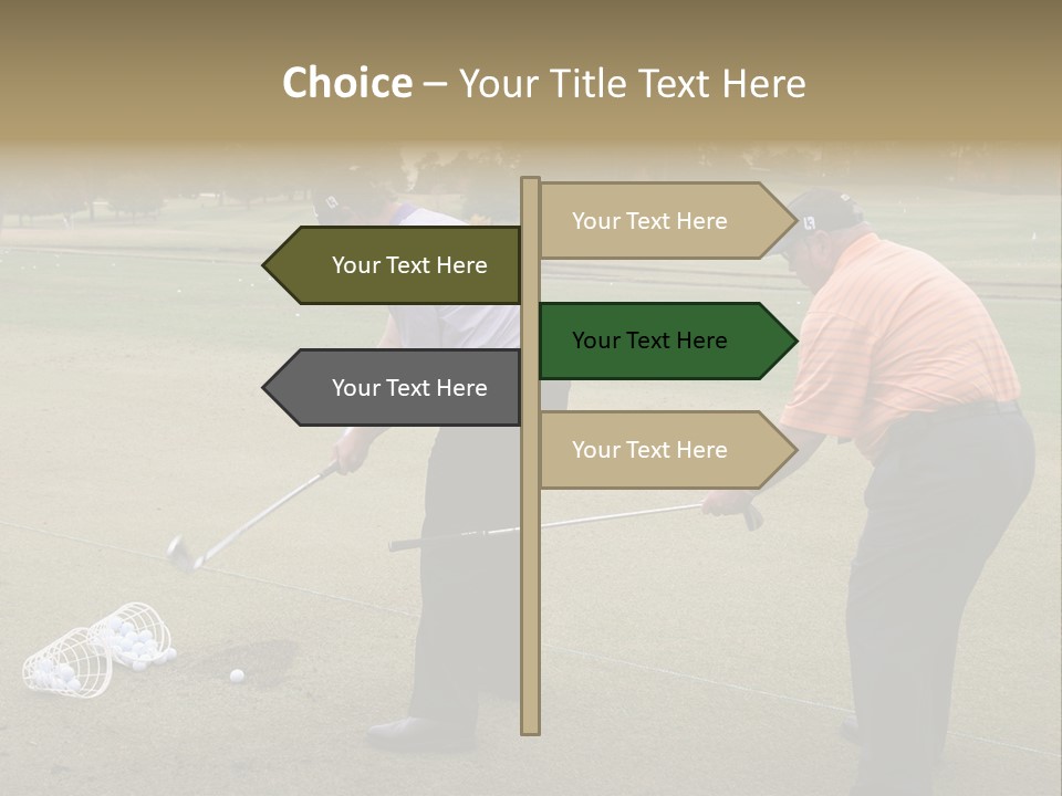 The Tour Championship 2006, Atlanta, East Lake Golf Course, Georgia, Butch Harmon And Adam Scott PowerPoint Template