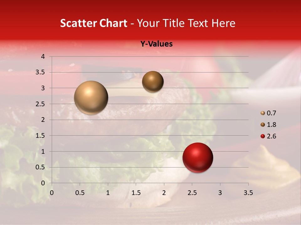 Closeup Picture Of A Hamburger PowerPoint Template