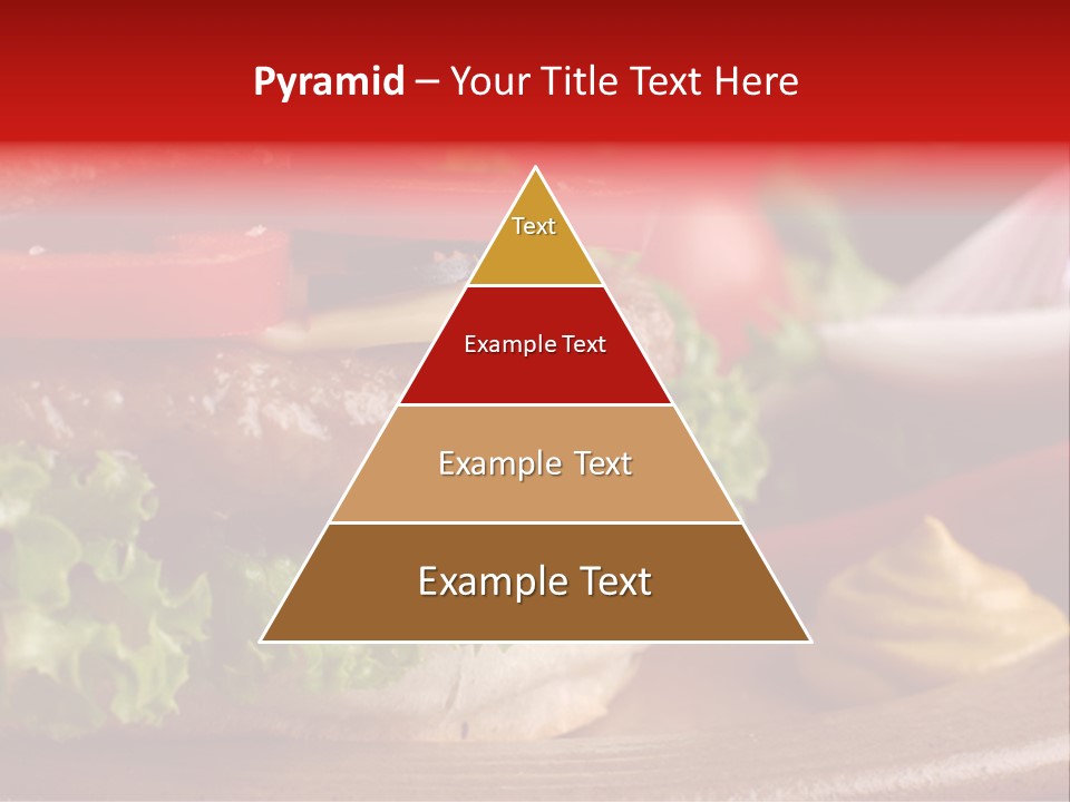 Closeup Picture Of A Hamburger PowerPoint Template