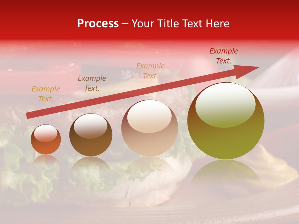 Closeup Picture Of A Hamburger PowerPoint Template