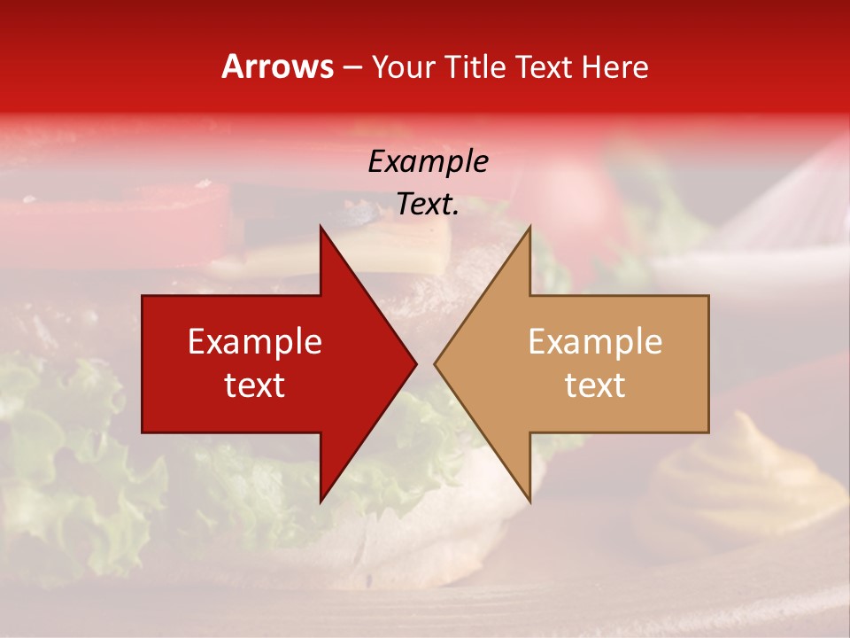 Closeup Picture Of A Hamburger PowerPoint Template