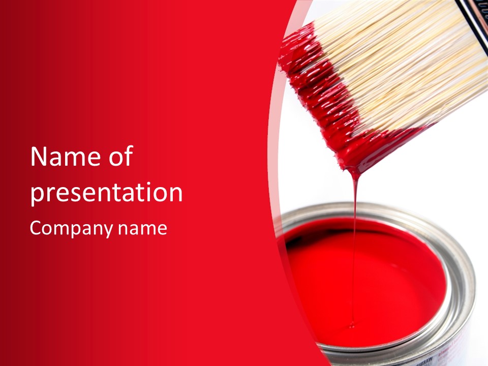 Latex House Paint - Home Improvement PowerPoint Template