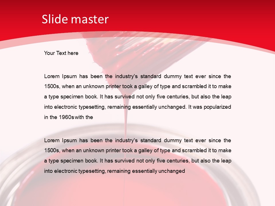 Latex House Paint - Home Improvement PowerPoint Template