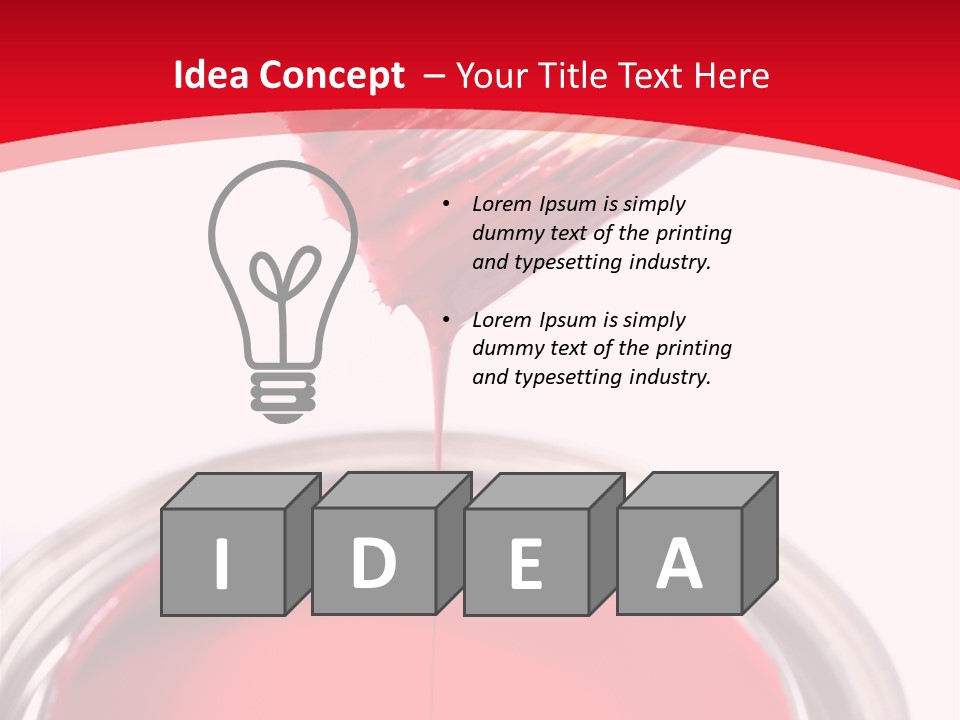 Latex House Paint - Home Improvement PowerPoint Template