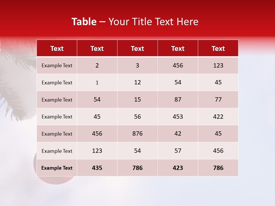 A Red Ornament Hanging From A Pine Tree PowerPoint Template