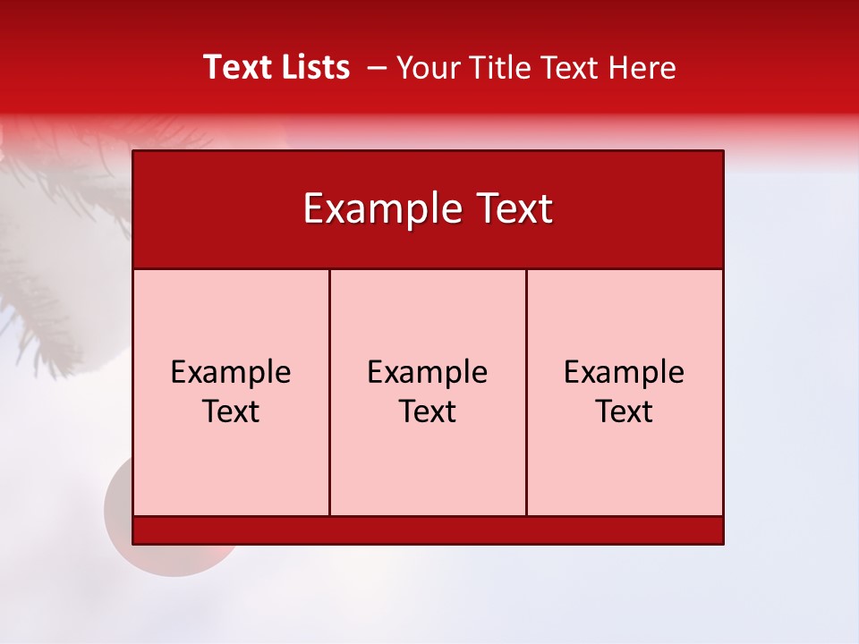 A Red Ornament Hanging From A Pine Tree PowerPoint Template
