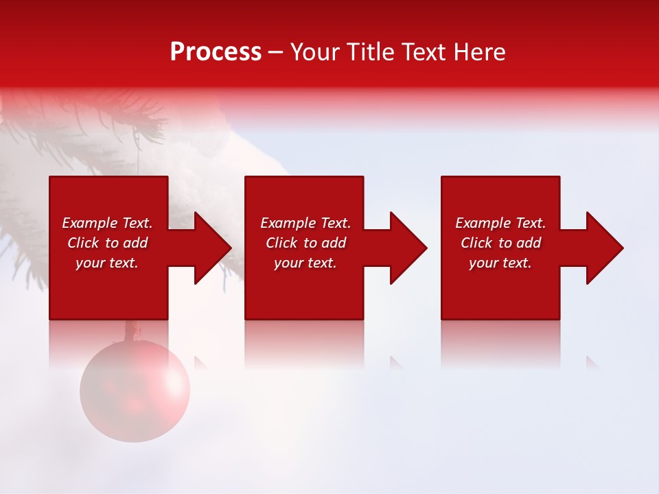 A Red Ornament Hanging From A Pine Tree PowerPoint Template