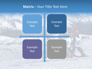Young Boys Skiing PowerPoint Template