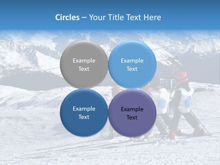 Young Boys Skiing PowerPoint Template