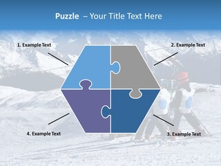 Young Boys Skiing PowerPoint Template
