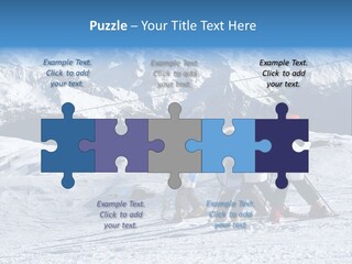 Young Boys Skiing PowerPoint Template