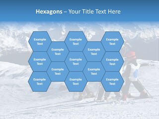 Young Boys Skiing PowerPoint Template