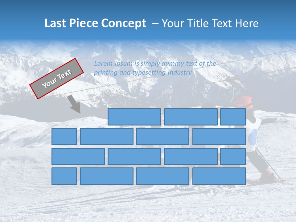 Young Boys Skiing PowerPoint Template