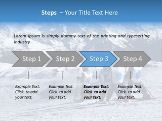 Young Boys Skiing PowerPoint Template