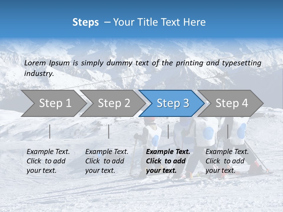 Young Boys Skiing PowerPoint Template