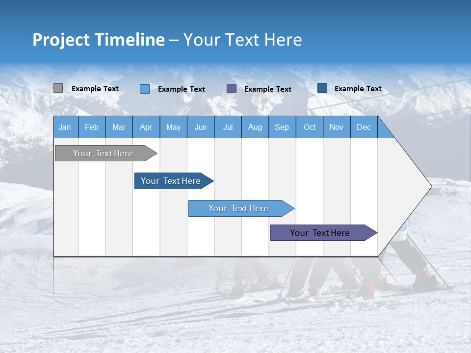 Young Boys Skiing PowerPoint Template