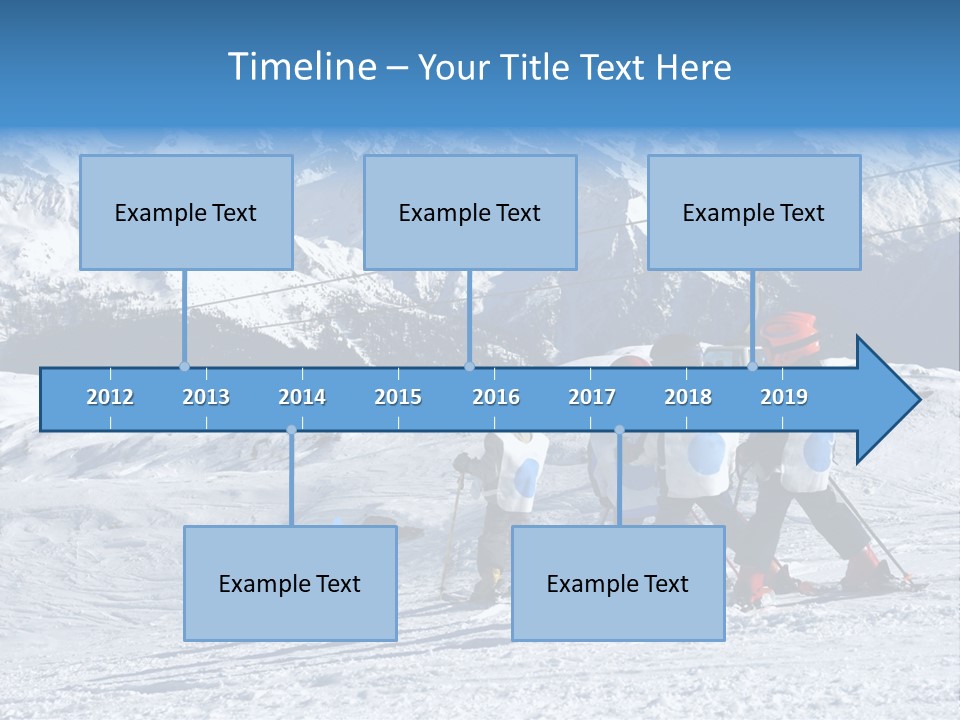 Young Boys Skiing PowerPoint Template