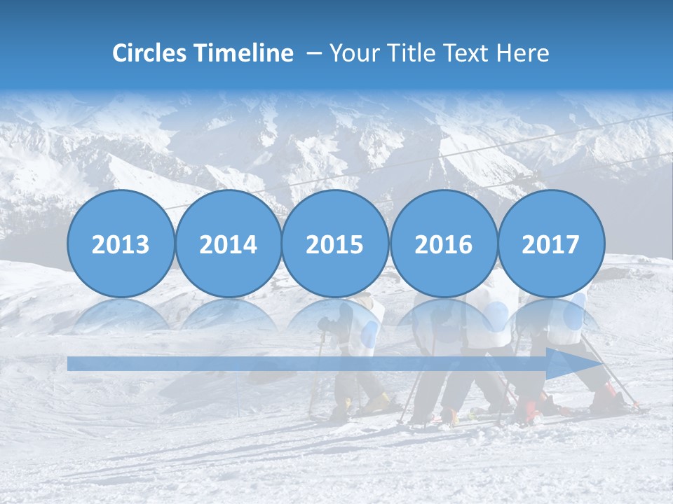 Young Boys Skiing PowerPoint Template