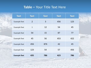 Young Boys Skiing PowerPoint Template